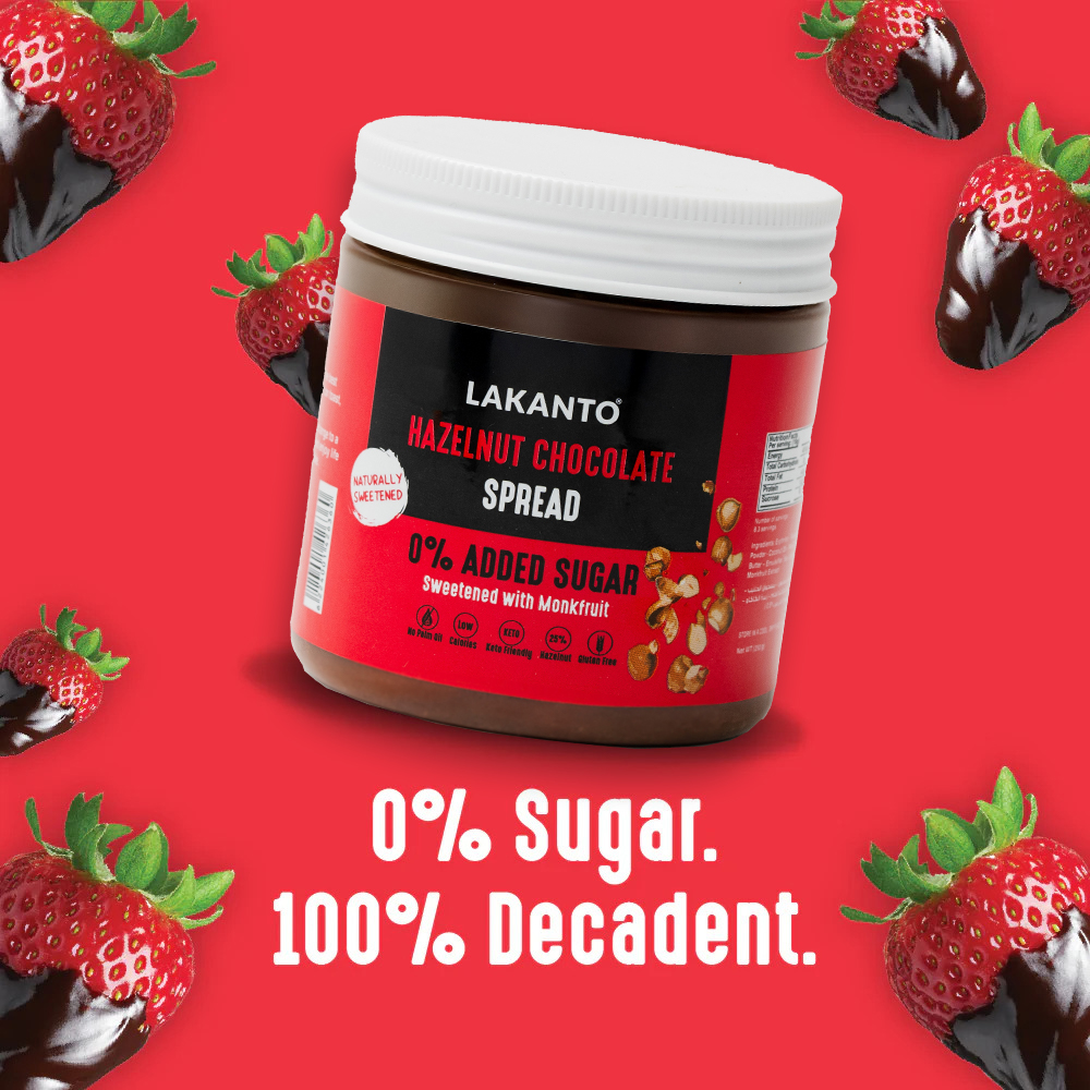 Hazelnut Chocolate Spread Sweetened With Monk Fruit - 250g - Image 3