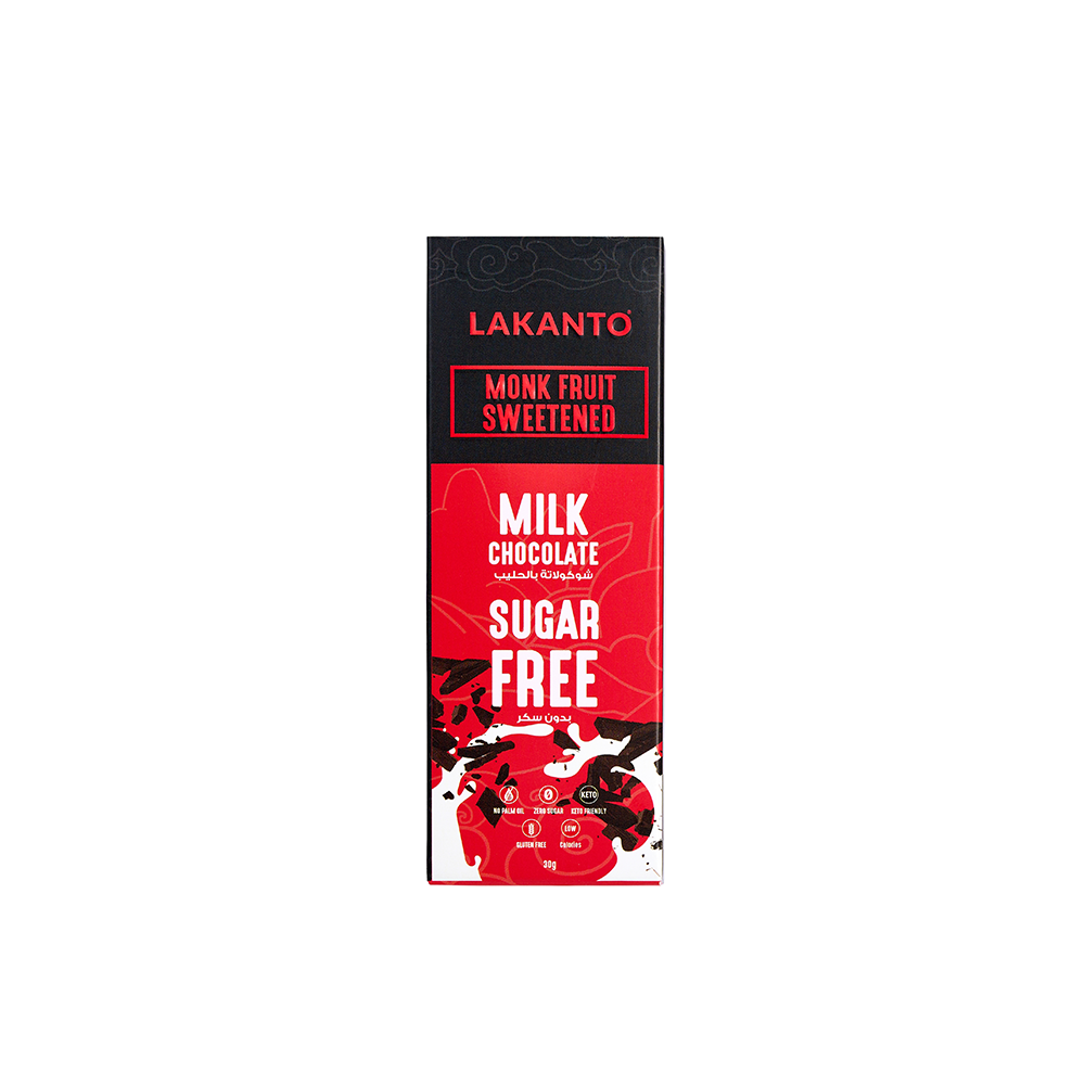 Milk Chocolate Bar Sweetened With Monk Fruit - 30g
