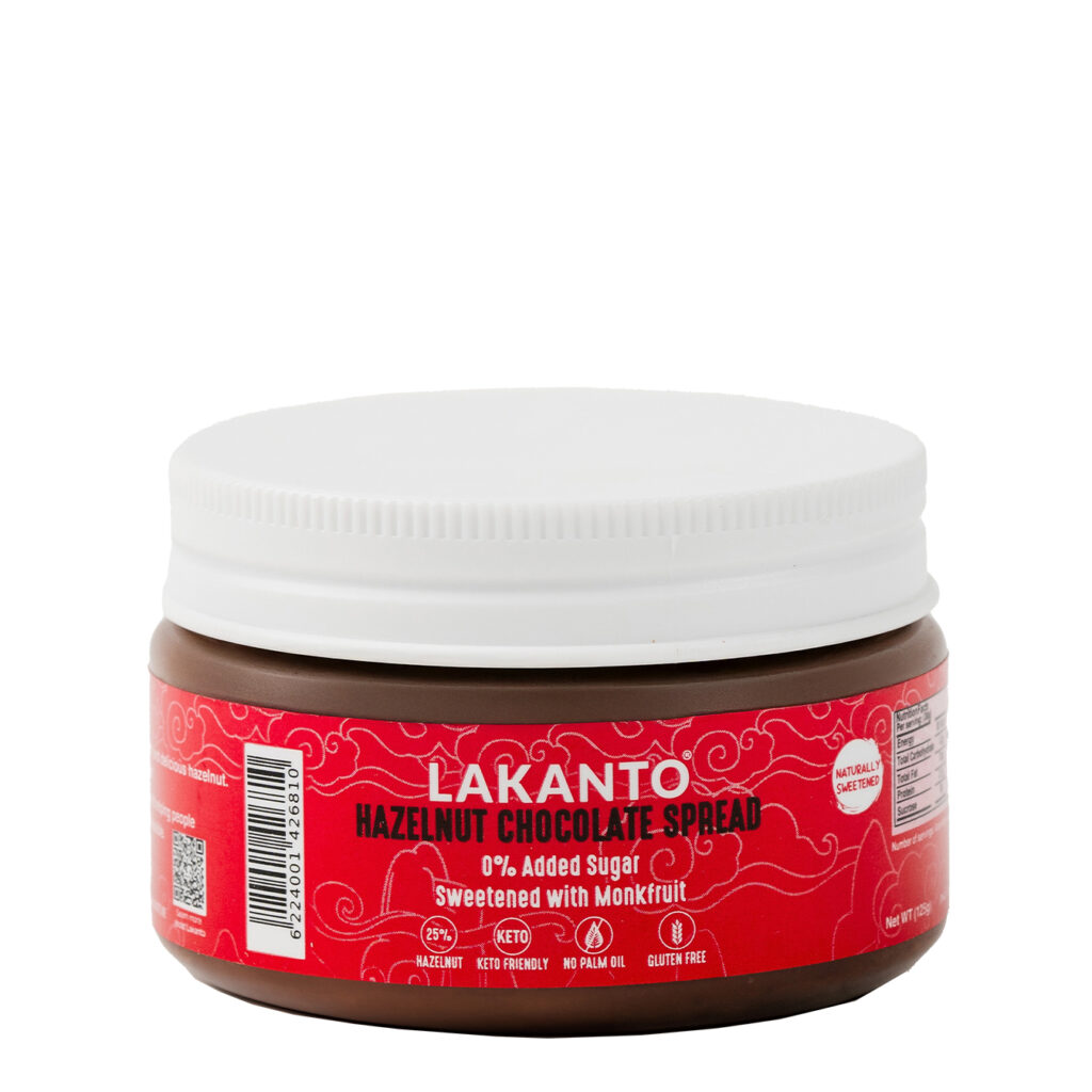 Hazelnut Chocolate Spread Sweetened With Monk Fruit - 125g