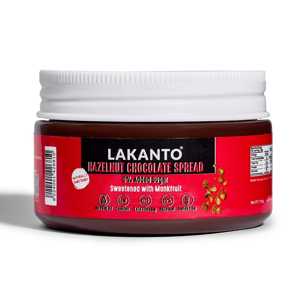 Hazelnut Chocolate Spread Sweetened With Monk Fruit - 125g