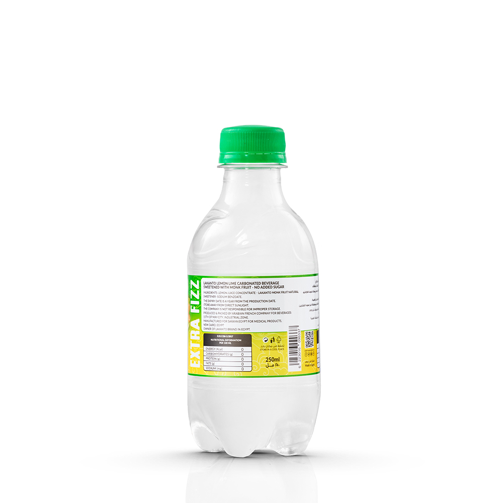 Naturally Sweetened Lemon Lime With Monkfruit - 250 ml - Image 3